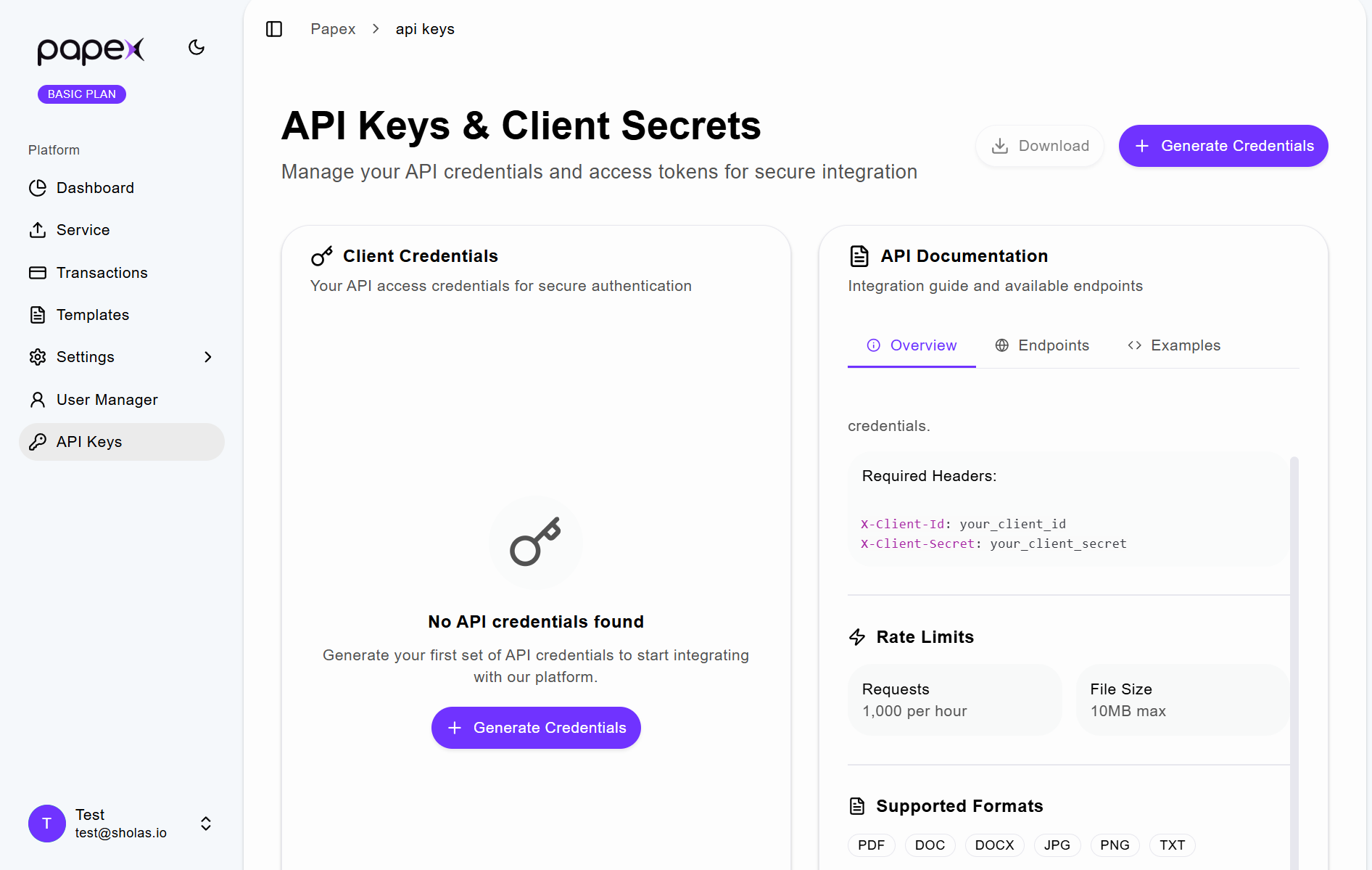 external API integration