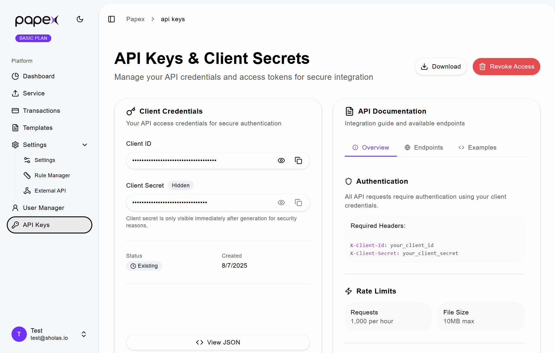 external API integration